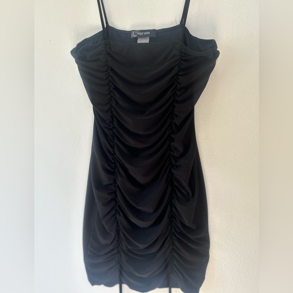 MRT 1030 Black Spaghetti Strap Dress